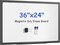 Magnetic Dry Erase Whiteboard, 36” × 24”, Includes Eraser, 2 Markers & 4 Magnets, Wall Mounted Aluminum Frame Board for Home, Office & Classroom